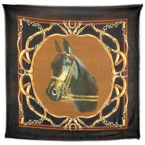 PATRICIA NASH Discovery Scarf  Equestrian Painting